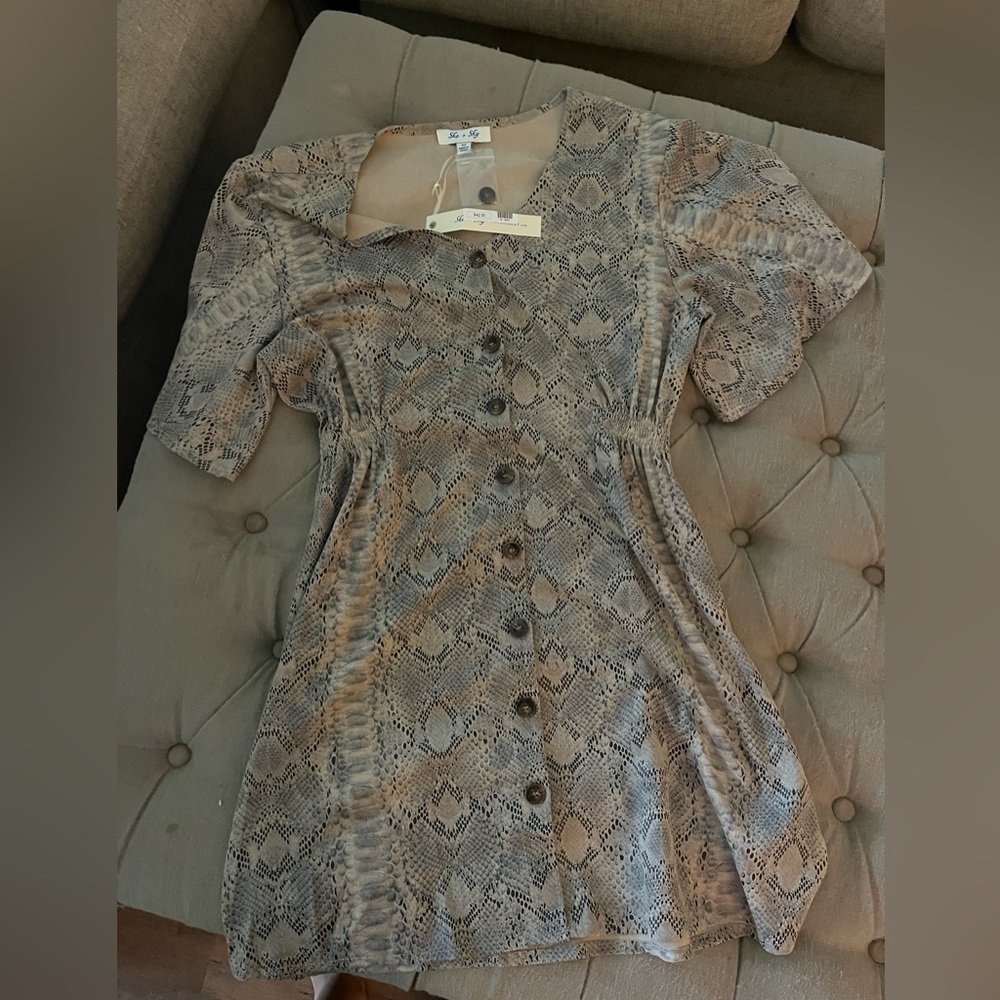 She+Sky Suede like dress